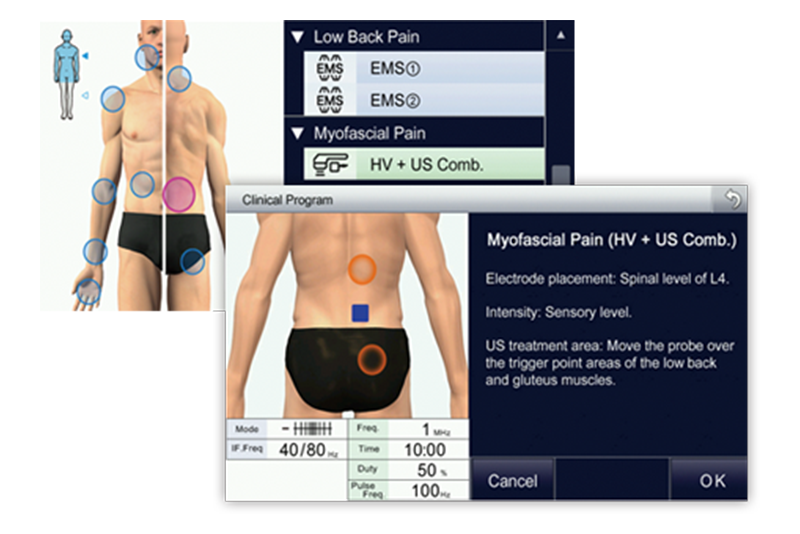 EU-921 (2-Channel Electrotherapy / Ultrasound Combo) 3